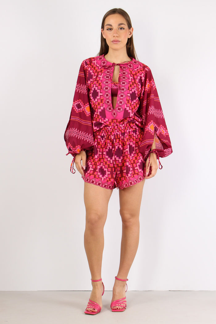 Short Fantasia Etnica Fucsia-5
