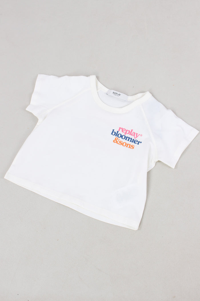 T-shirt Logo Dietro Panna-4