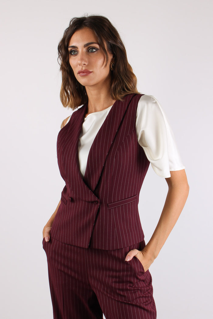 Gilet Gessato Bordeaux-6