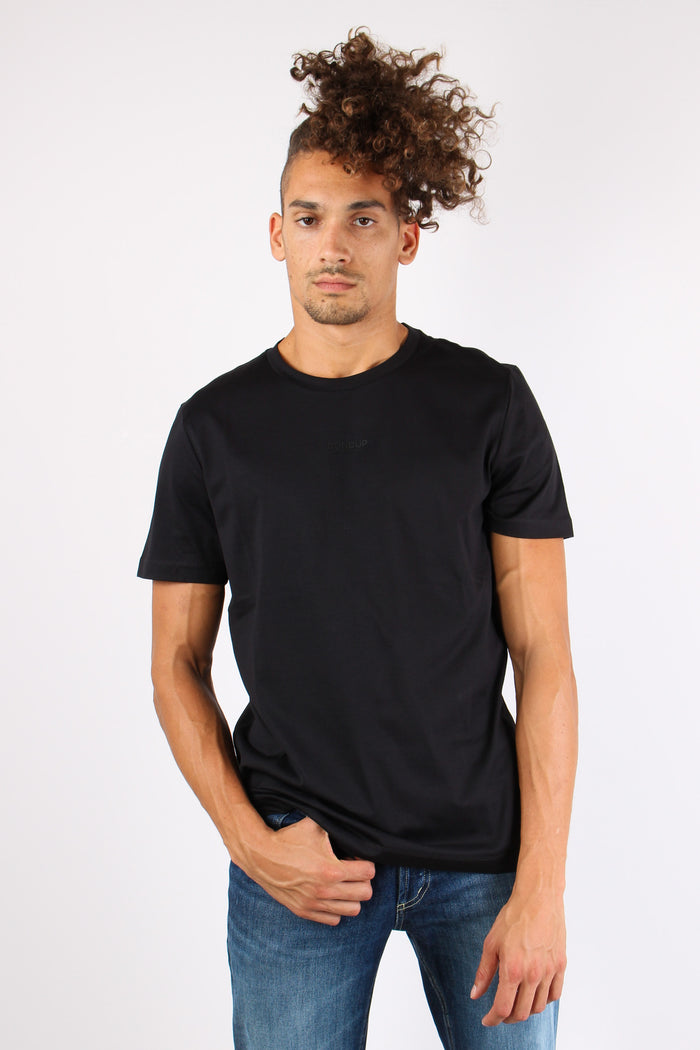 T-shirt Logo Centrale Nero