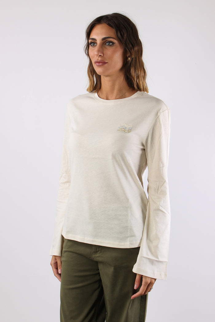T-shirt M/l Mini Logo Alabastro-4