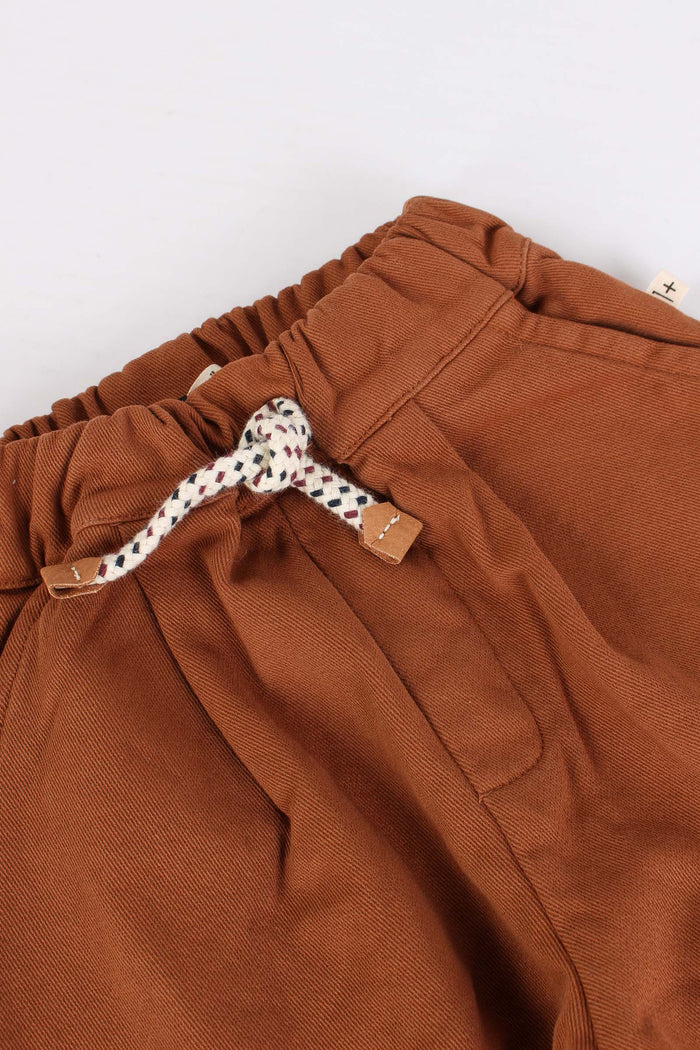 Pantalone Cotone Caldo Castagna-3