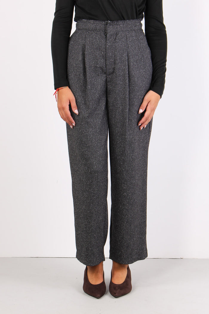 Pantalone Sale Pepe Vita Sfrangiata Nero-2