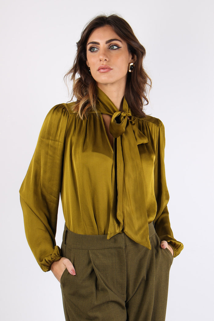 Camicia Fiocco Viscosa Olio-6