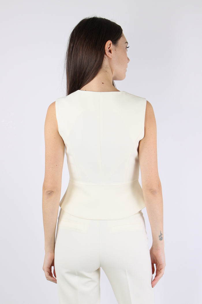 Top Doppiopetto Bottoni Oro New Milk-4