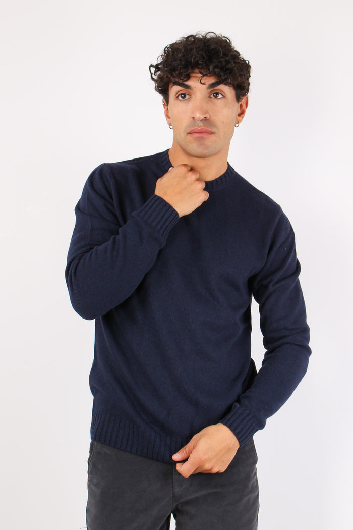 Pullover Basico Logo Navy-2