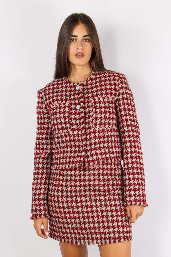 Giacca Chanel Pied De Poule Beige/pepper-2