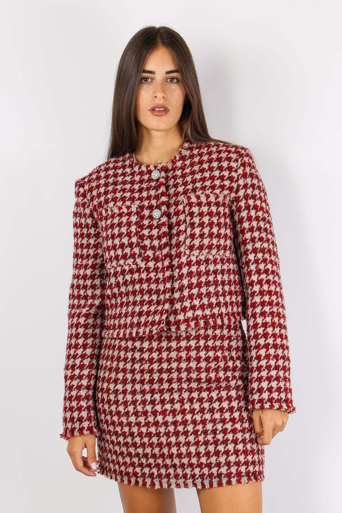 Giacca Chanel Pied De Poule Beige/pepper-2