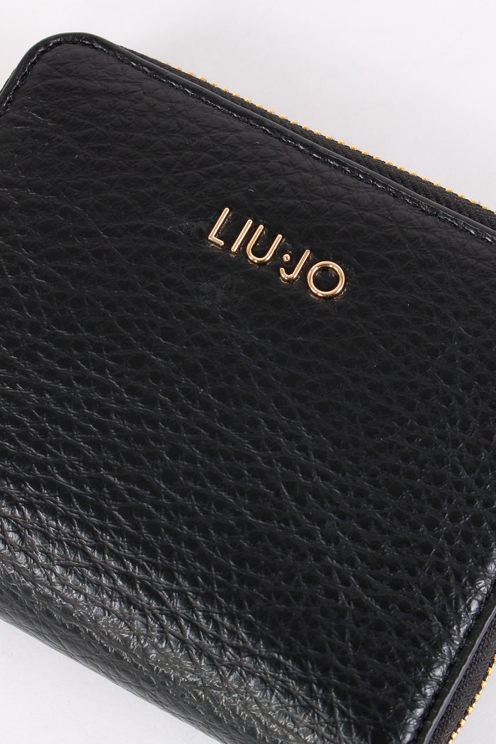 Portafoglio Zip Around Medio Nero-6