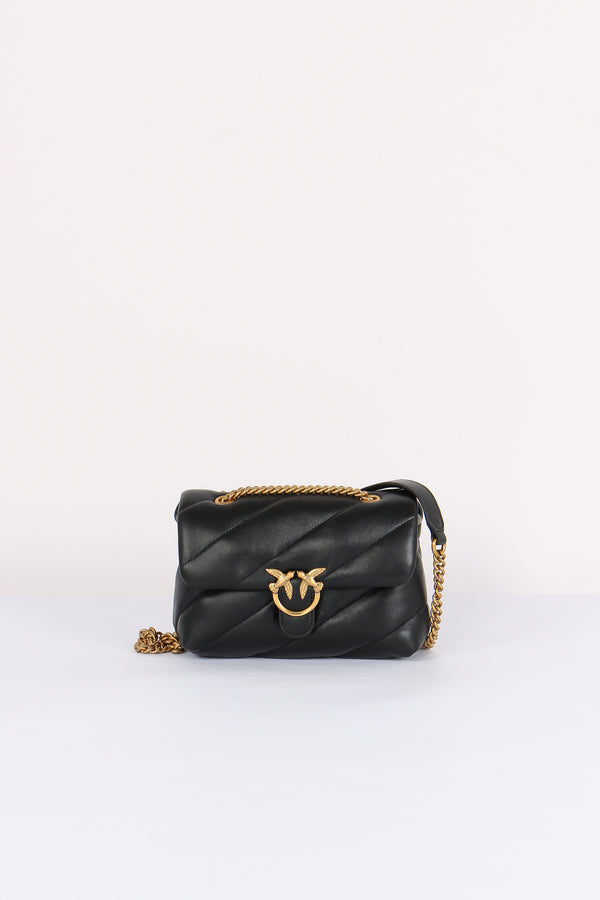 Tracollina Love Puff Mini Small Nero/antique Gold