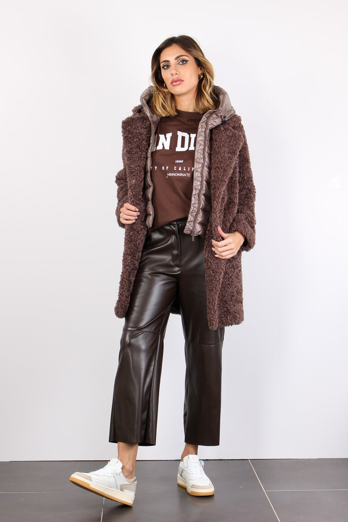 Cappotto Teddy Piuma Urban Bronze