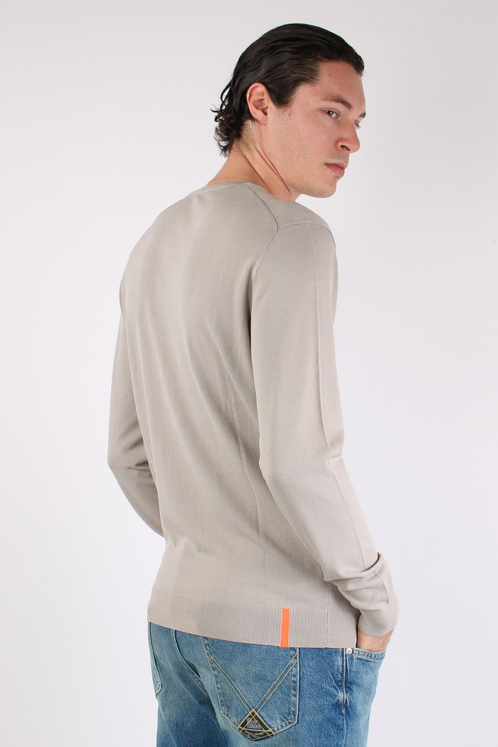 Maglia Girocollo Tessuto Tecnico White-4