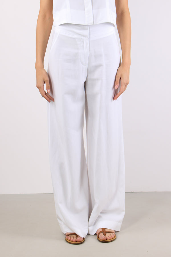 Pantalone Vita Alta Palazzo Bianco-2