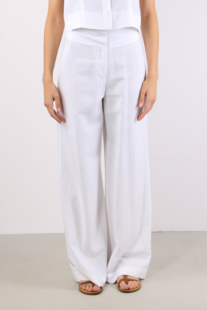 Pantalone Vita Alta Palazzo Bianco-2