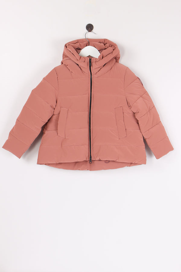 Cappa Imbottita Cappuccio Blush Pink