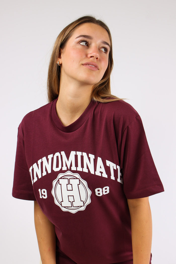 T-shirt Over College Bordeaux-7