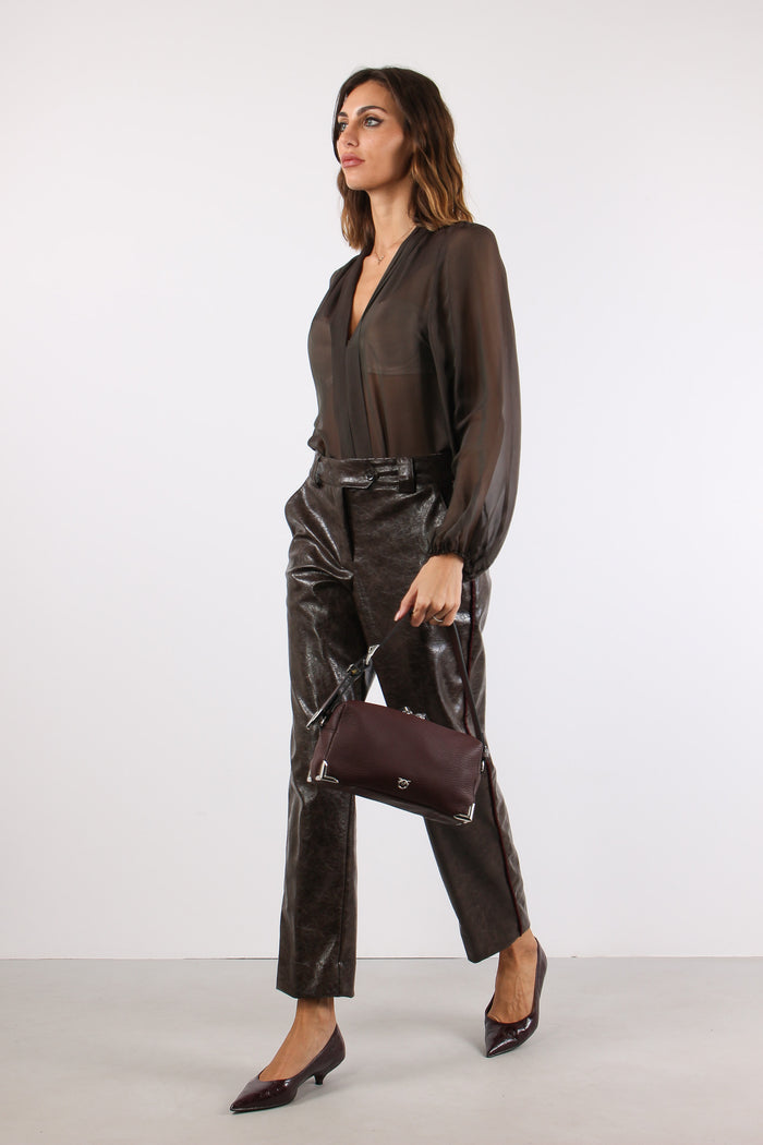 Blusa Scollo V Ebano-3