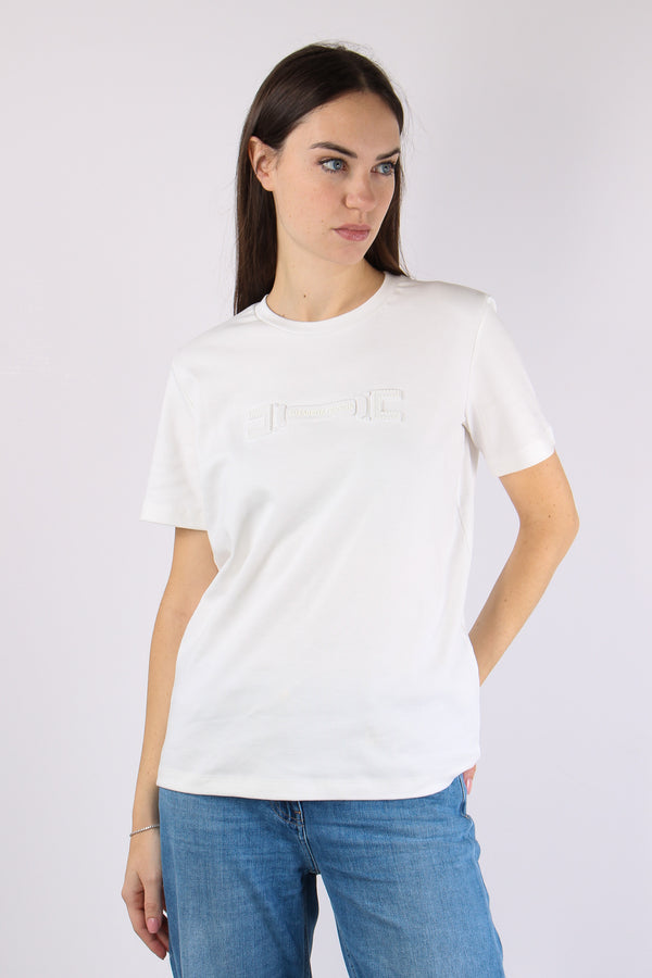 T-shirt Slim Logo Gesso-2