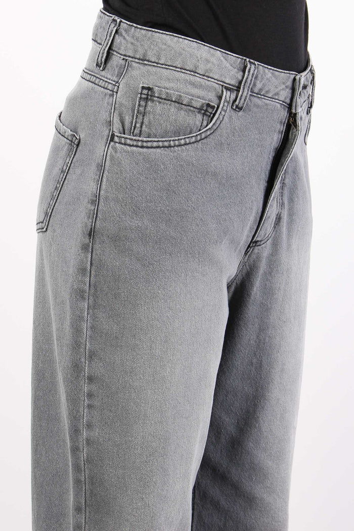 Denim Momfit Denim Grigio-7