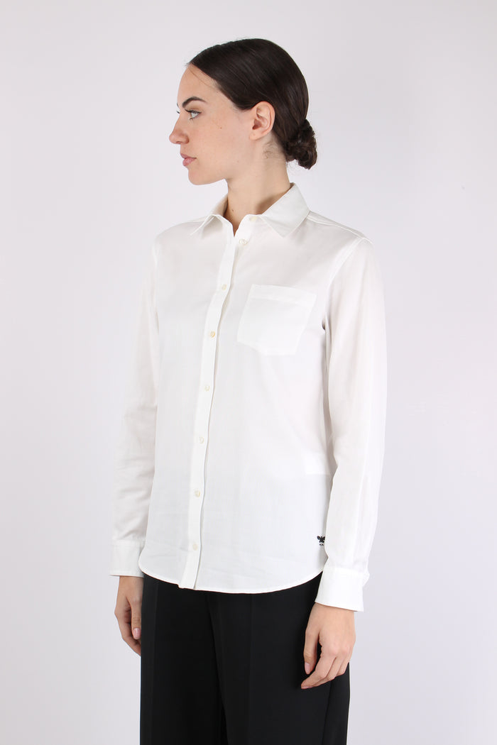 Nichel Camicia Cotone Basica Off White-3