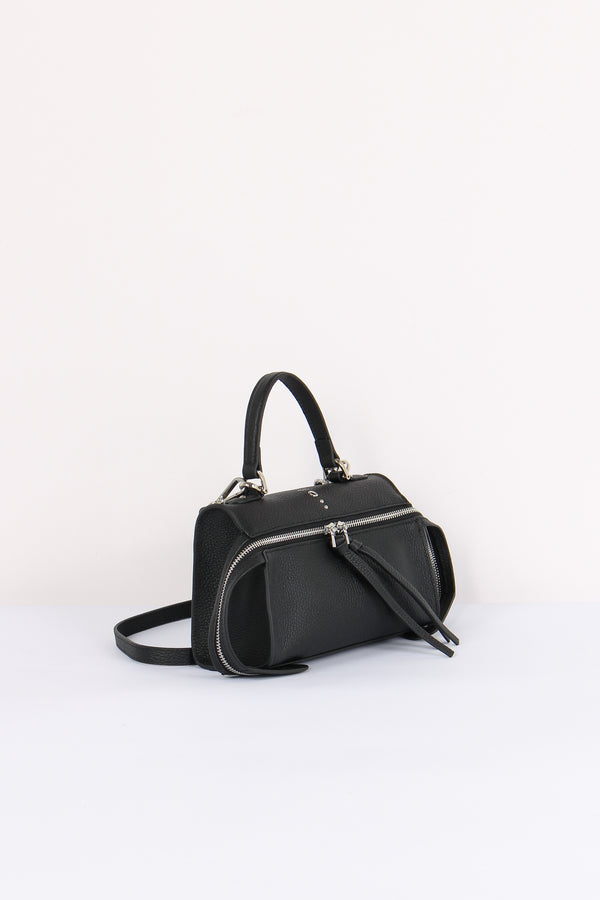 Metis Mini Bag  Bottalata Zip Frontale Black-2