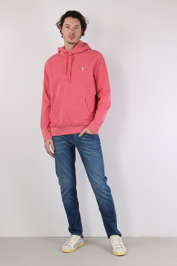 Felpa Cappuccio Garzata Red Sky-2