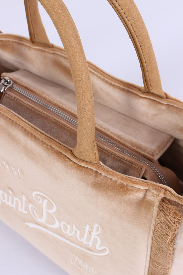 Shopping Velluto Frange Beige-5