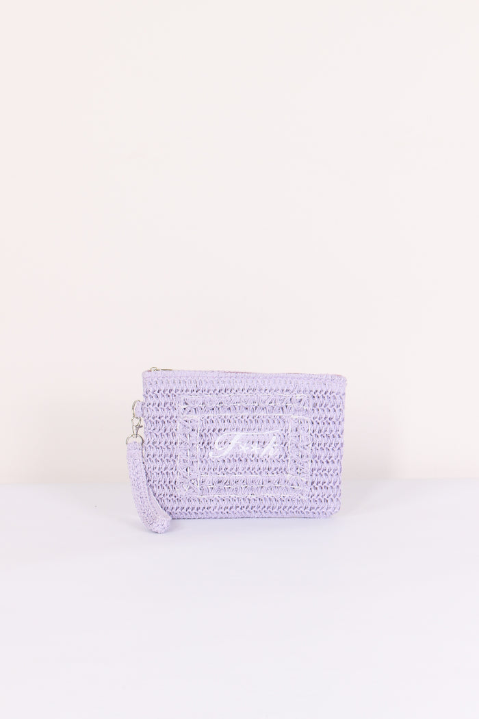 Pochette Rafia Lilla