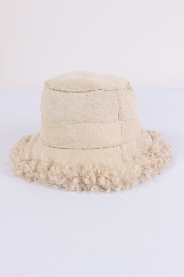 Cappello Pescatore Ecopelliccia Burro