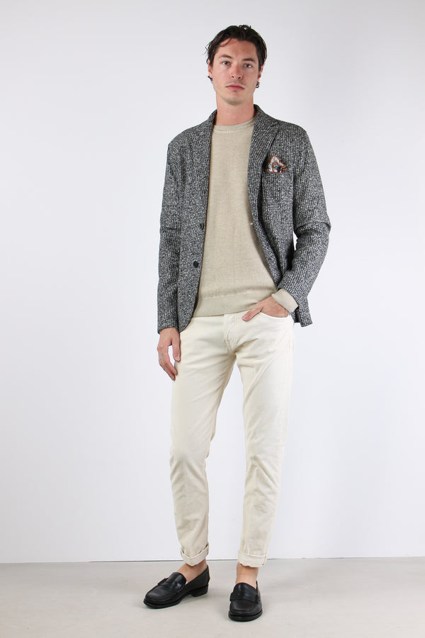 Icon Pantalone Velluto Milleri Panna