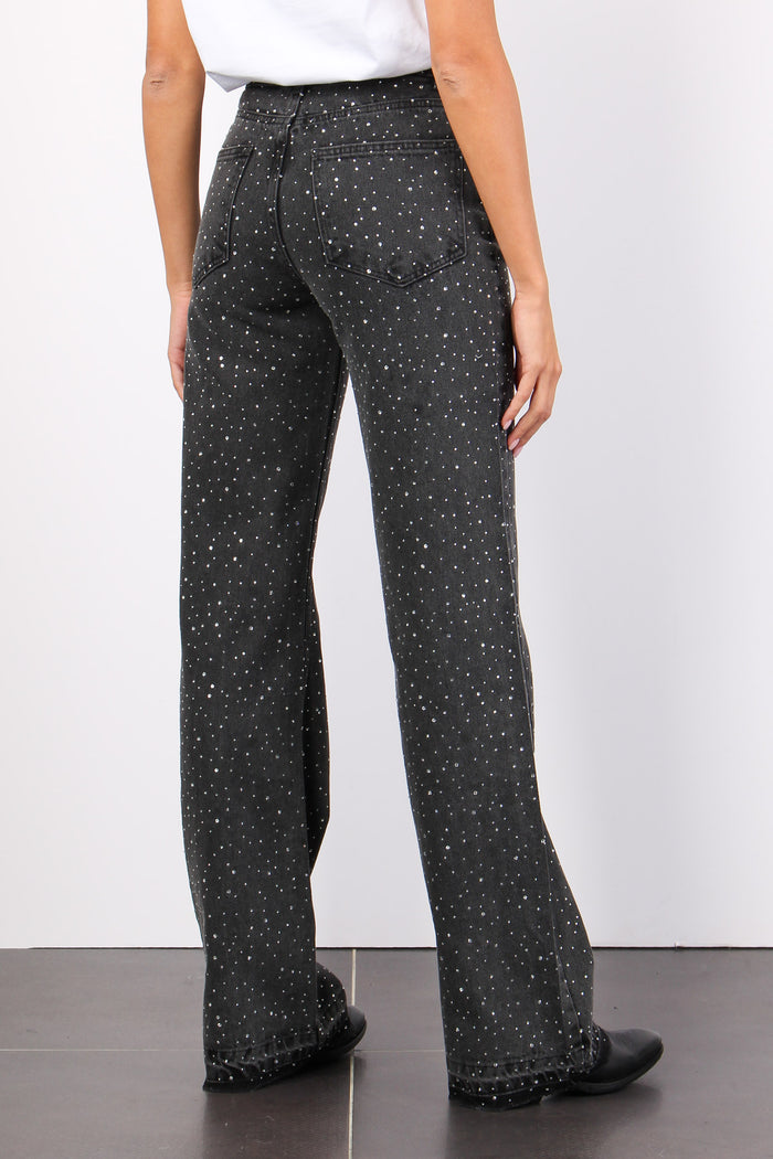 Jeans Multi Strass Nero-5