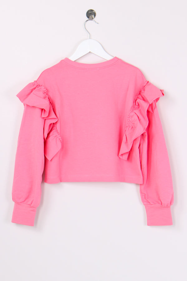 Felpa Cropped Rouge Fuxia-2