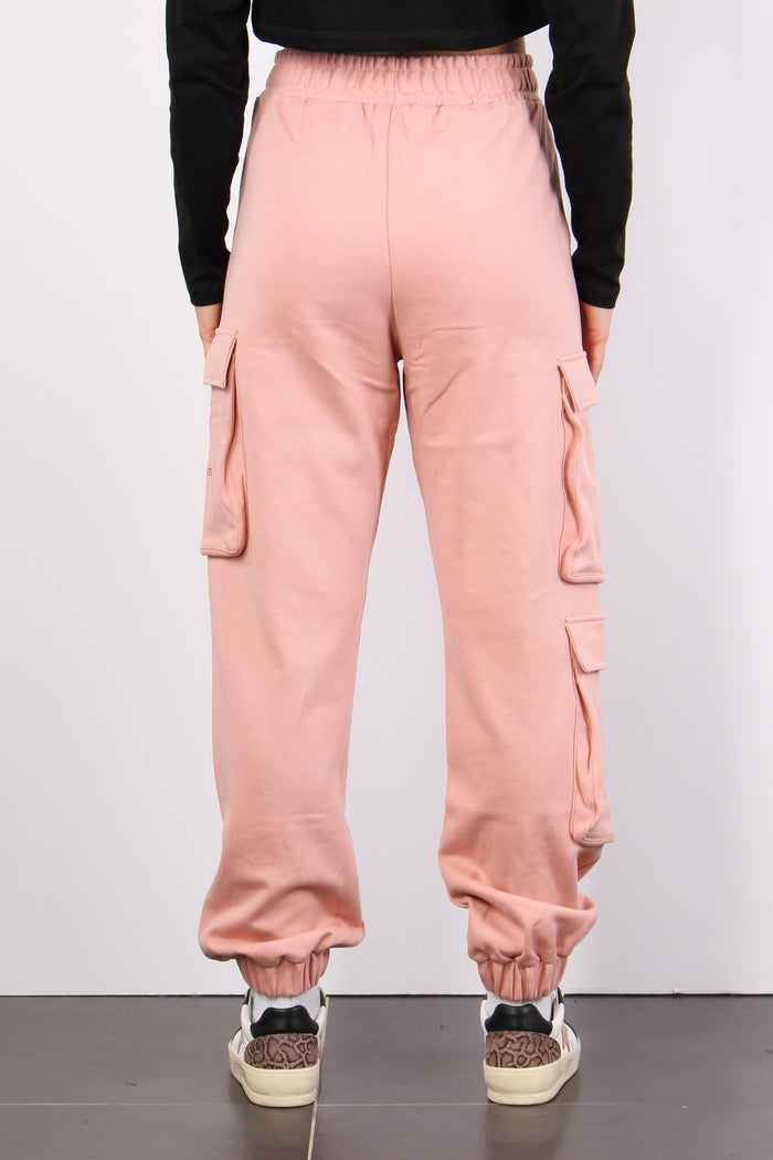 Pantalone Felpa Tasconato Old Rose-3