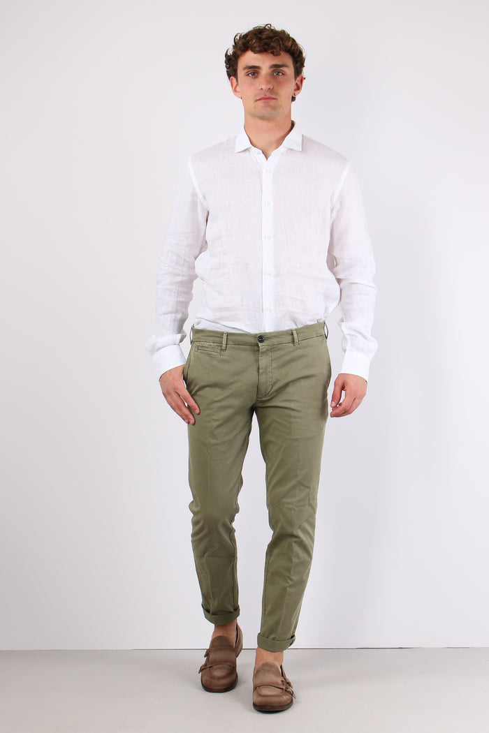 Pantalone Chino Extra Slim Militare
