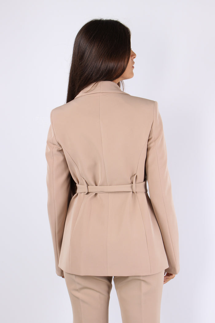 Giacca Fusciacca Collo Scialla Sand-5