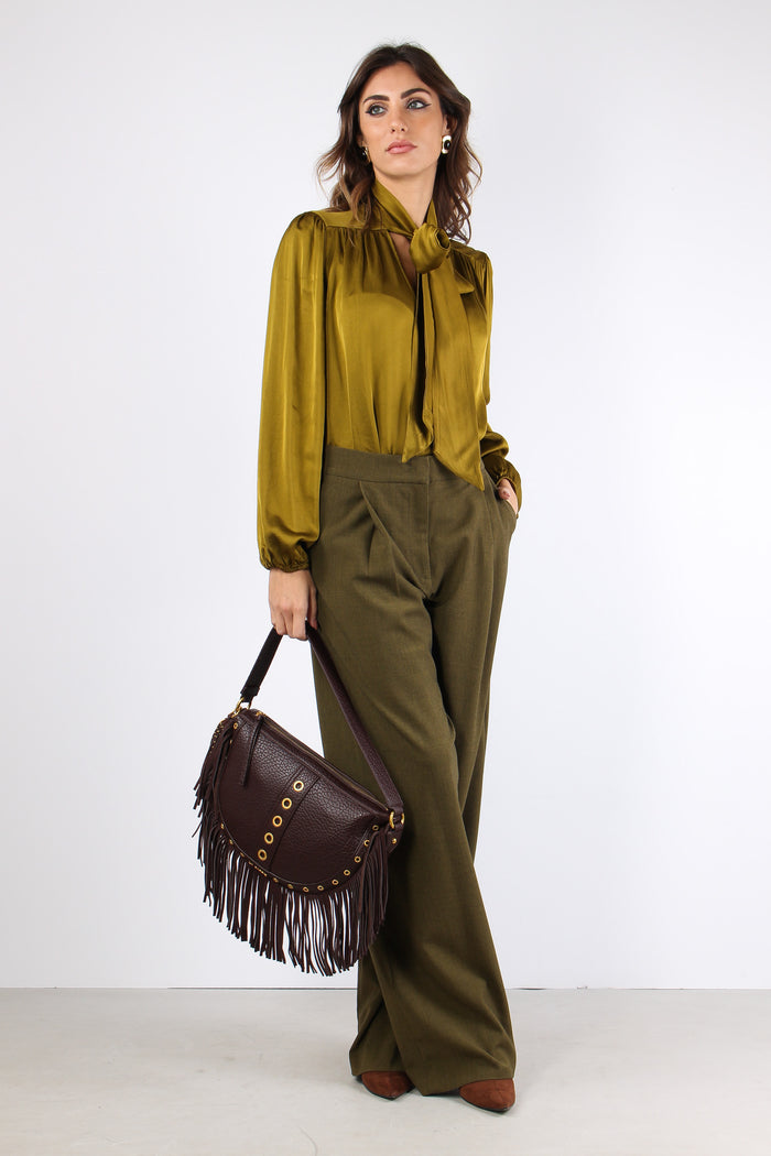 Camicia Fiocco Viscosa Olio-3