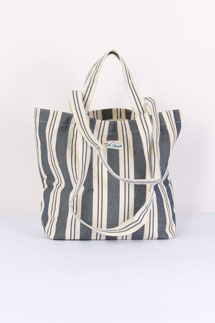 Essential Bag Canvas Blu/beige-3