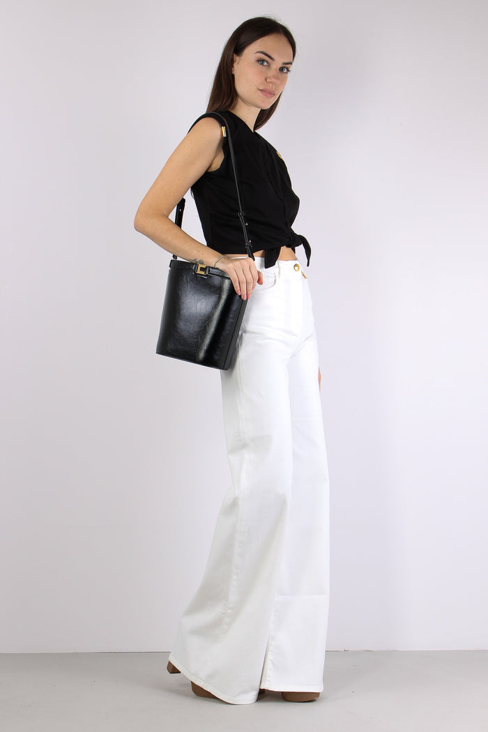 Denim Maxi Zampa Avorio-3