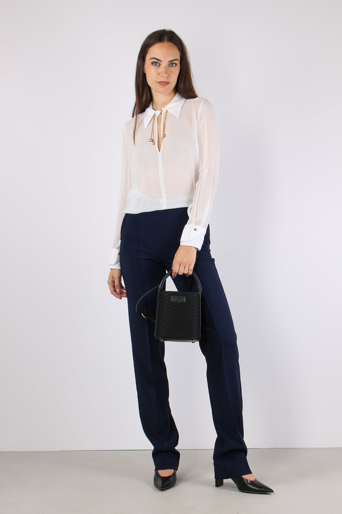 Camicia Logo Gioiello Avorio-3