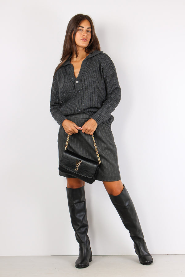 Almerigo Maglia Scavo V Costa Antracite