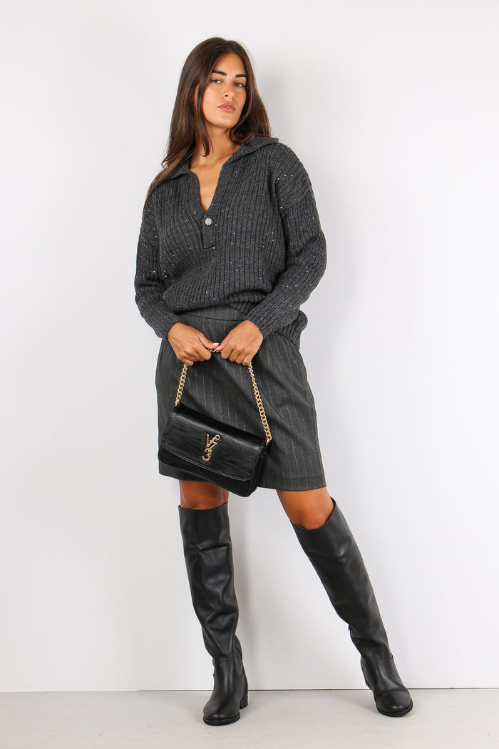 Almerigo Maglia Scavo V Costa Antracite