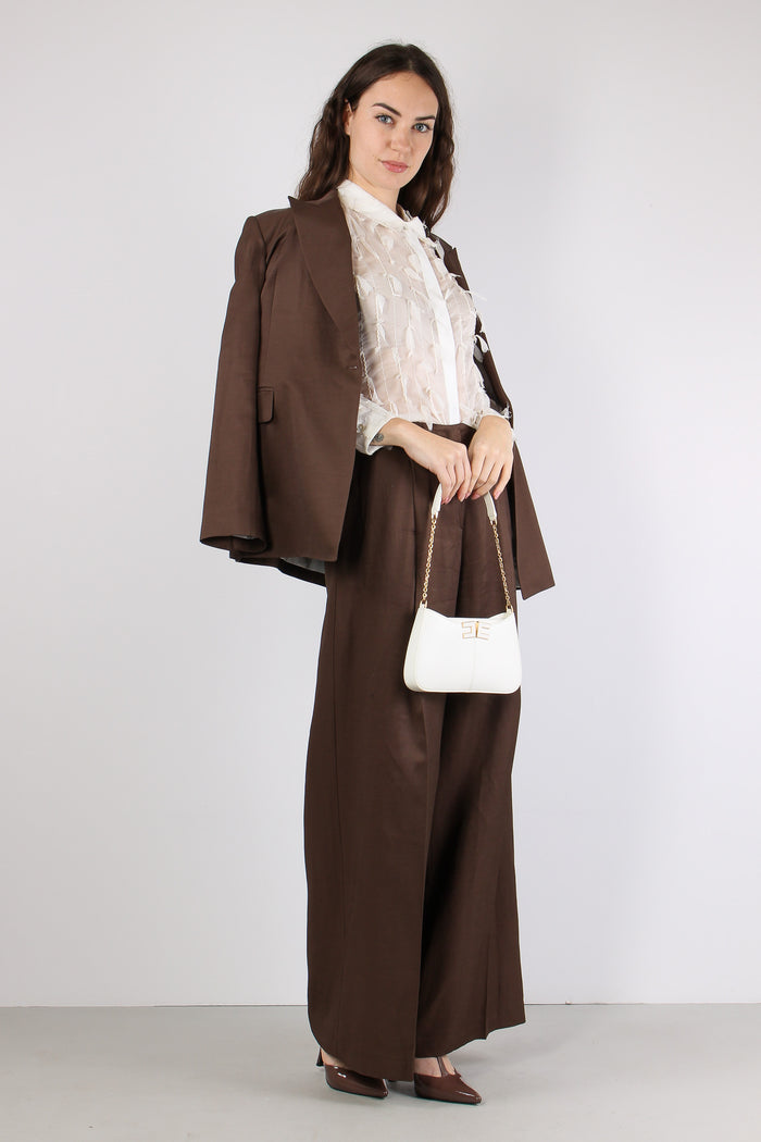 Camicia Georgette Piume Avena-3