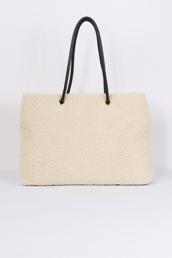 Ski Lounge Shopping Teddy Ecru/nero-3