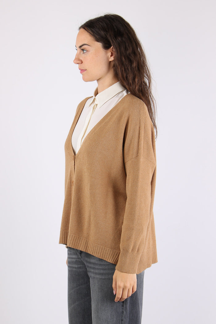 Cardigna Over Maglia Apple Cinnamon-6