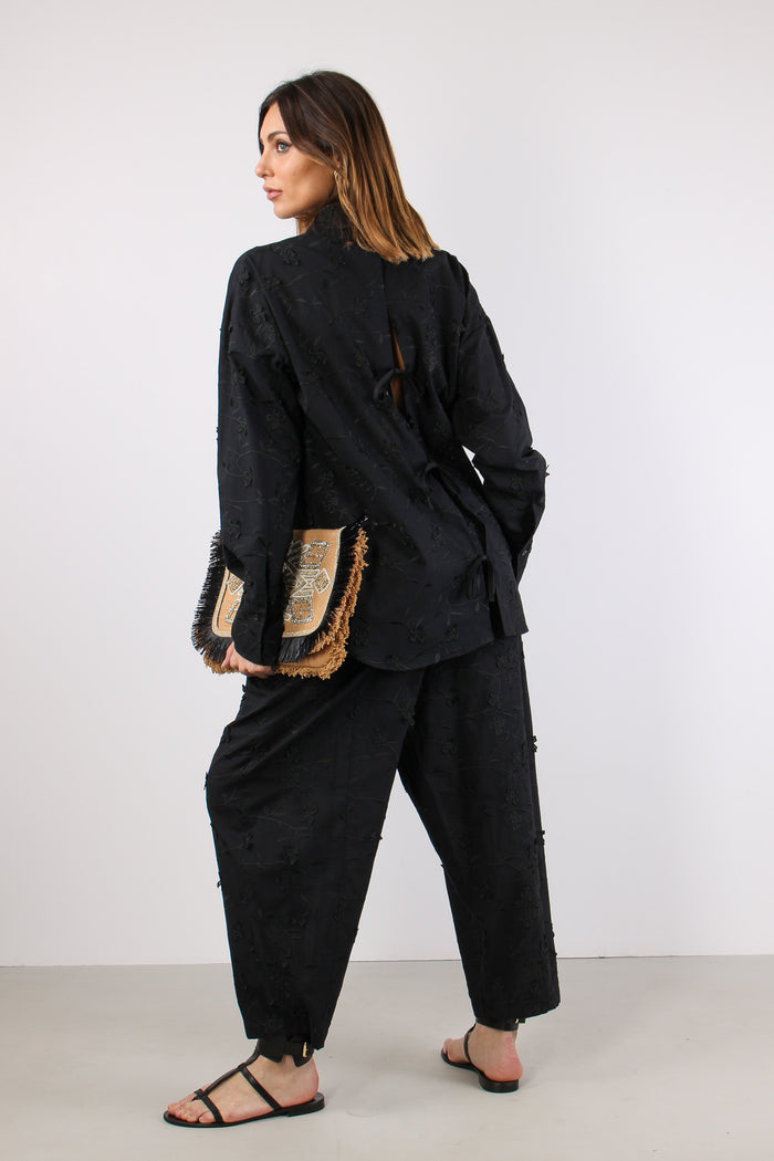 Camicia Fiocchi Retro Fiore 3d Nero-5