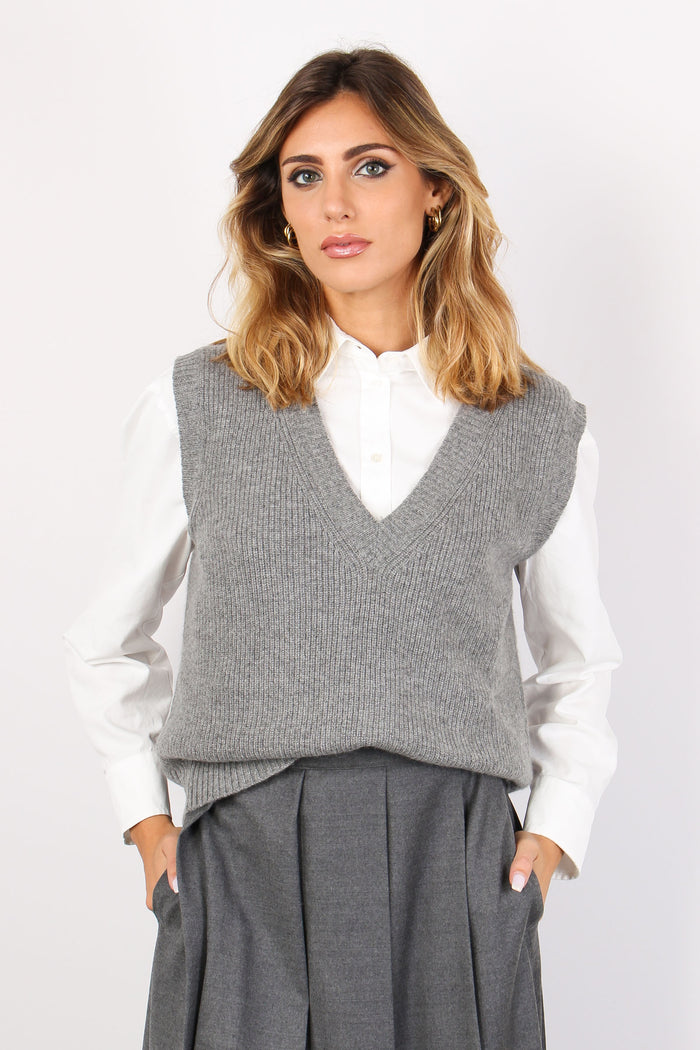 Dolce Gilet Cachemire Grigio