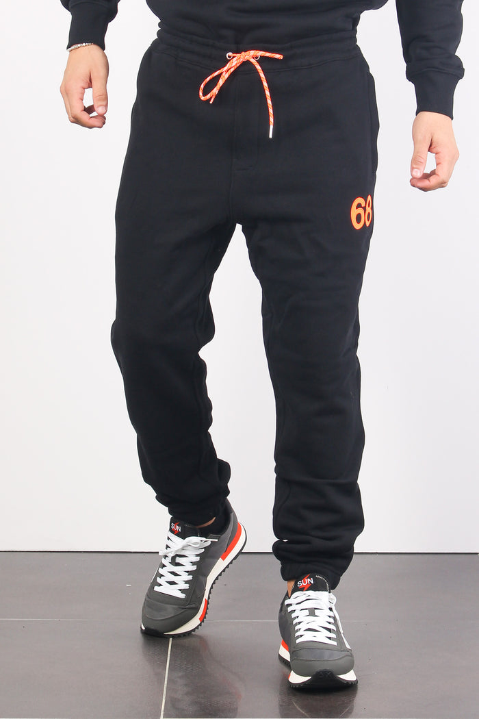 Pantalone Logo Fluo Nero-2