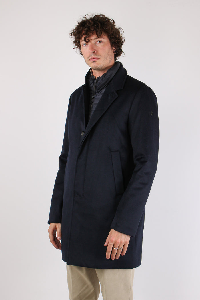 Cappotto Pettorina Staccabile Blu-4