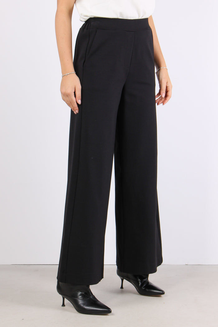 Pantalone Palazzo Punto Milano Nero-6