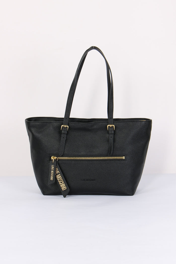 Shopping Zip Cursore Logo Nero